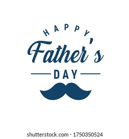 Happy Father’s Day Calligraphy greeting card. Vector illustration.