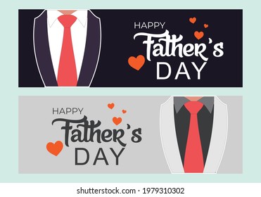 Happy Father’s Day Calligraphy greeting card. vector illustration in flat style. Vector illustration.