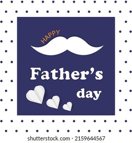 Happy Father’s Day Calligraphy greeting card. Vector illustration.