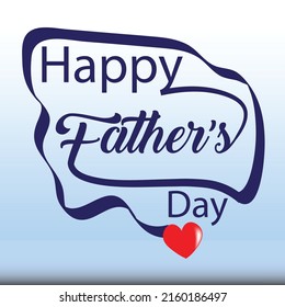 Happy Father’s Day Calligraphy greeting card.
