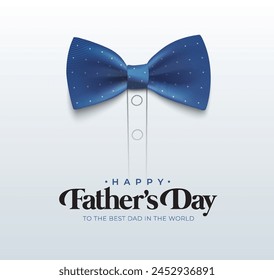 Happy Father’s Day Calligraphy greeting card. Vector illustration.