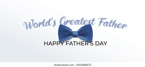 Happy Father’s Day Calligraphy greeting card. Vector illustration.