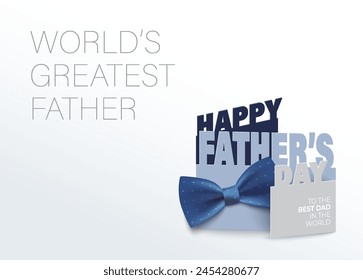 Happy Father’s Day Calligraphy greeting card. Vector illustration.