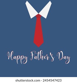 Happy Father’s Day Calligraphy greeting card. Vector illustration.