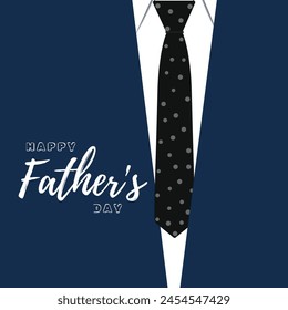 Happy Father’s Day with Calligraphy greeting card. Vector illustration.