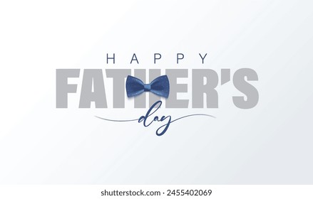 Happy Father’s Day Calligraphy greeting card. Vector illustration.