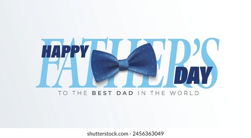 Happy Father’s Day Calligraphy greeting card. Vector illustration.
