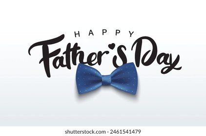 Happy Father’s Day Calligraphy greeting card. Vector illustration.