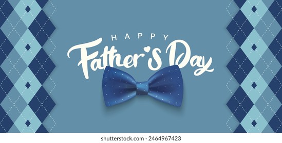 Happy Father’s Day Calligraphy greeting card. Vector illustration.