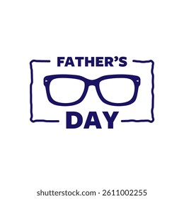 Happy Father’s Day Calligraphy greeting card. Fathers day vector illustration for social media banner design.