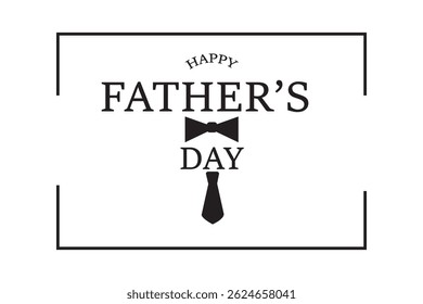 Happy Father’s Day Calligraphy greeting card. Vector illustration. happy fathers day card. eps10