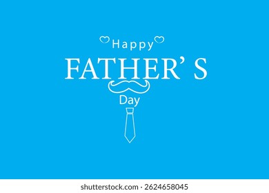 Happy Father’s Day Calligraphy greeting card. Vector illustration. happy fathers day card. eps10