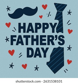 Happy Father’s Day Calligraphy greeting card. Vector illustration Art.