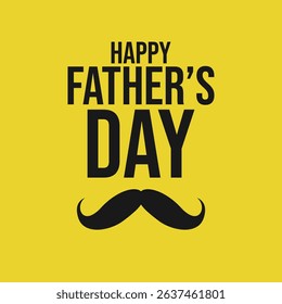Happy Father’s Day Calligraphy greeting card. Vector illustration.