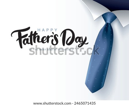 Happy Father’s Day Calligraphy greeting card. Vector illustration.