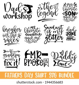 Happy Father’s Day Calligraphy, Hand drawn lettering phrase isolated on white background, Calligraphy graphic design typography element, Hand written vector sign, svg