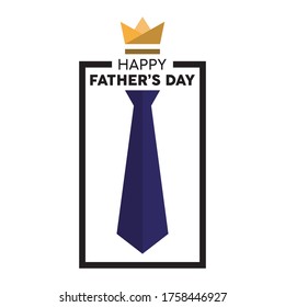 happy father’s day celebtation logo vector illustration