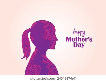 Happy Mother’s Day concept. Love you mom 3d love shape typo concept of international mother's day.