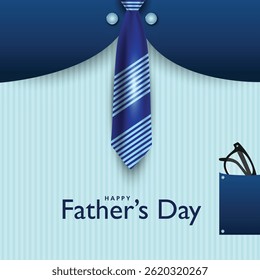 Happy Father’s Day creative greeting card design. Vector illustration.