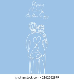 Happy father’s day doodle style vector, card design for father’s day