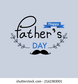 Happy father’s day doodle style vector, card design for father’s day