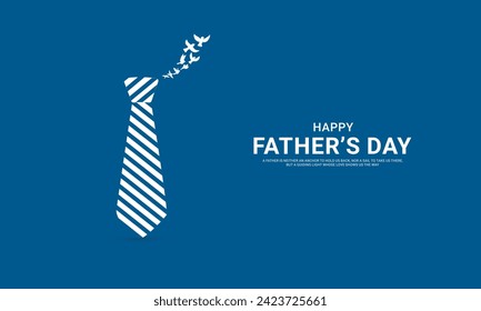 Happy Father’s Day, Father's Day creative design for social media banner, poster, 3D Illustration