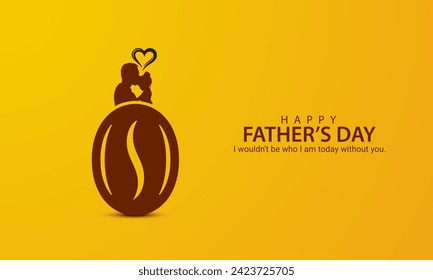Happy Father’s Day, Father's Day creative design for social media banner, poster, 3D Illustration