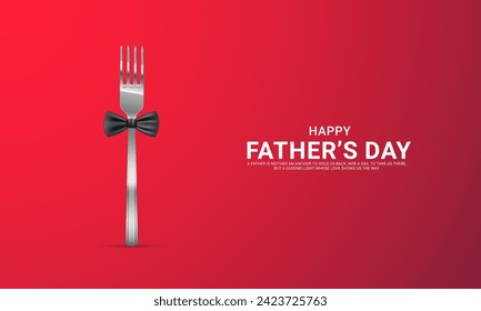 Happy Father’s Day, Father's Day creative design for social media banner, poster, 3D Illustration