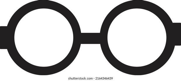 Happy Father’s Day Glasses Black and White Icon Greeting. Vector illustration.