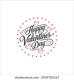 Happy Valentine’s Day Greeting Card Design
Romantic Calligraphy Valentine’s Day Card
Elegant Valentine’s Day Lettering with Hearts
