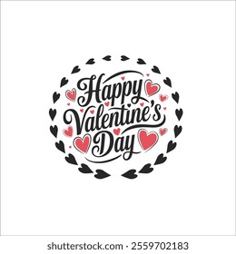 Happy Valentine’s Day Greeting Card Design
Romantic Calligraphy Valentine’s Day Card
Elegant Valentine’s Day Lettering with Hearts
