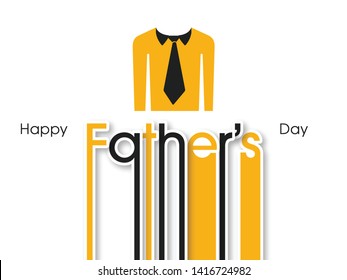 Happy Father’s Day greeting card intricate alphabet design.