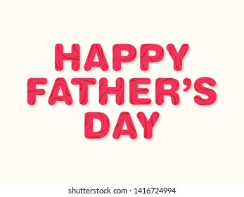 Happy Father’s Day greeting card intricate alphabet design.