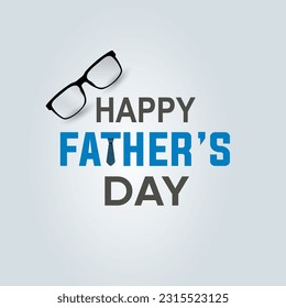 Happy Father’s Day. For a greeting card, shop, invitation, and poster template with cute vector on background illustration.