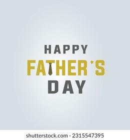 Happy Father’s Day. For a greeting card, shop, invitation, and poster template with cute vector on background illustration.