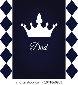 Happy Father’s Day greeting card. Vector illustration.