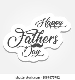 Happy Father’s Day greeting card. Vector illustration.