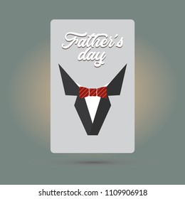 Happy Father’s Day greeting card. Vector illustration.