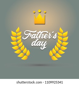 Happy Father’s Day greeting card. Vector illustration.