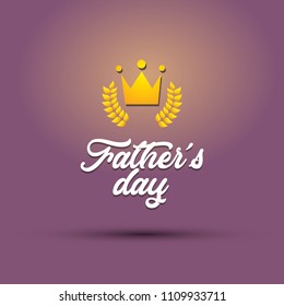 Happy Father’s Day greeting card. Vector illustration.
