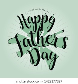 Happy Father’s Day greeting card. Vector illustration. - Vector