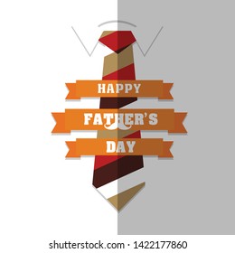 Happy Father’s Day greeting card. Vector illustration. - Vector