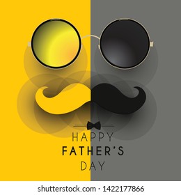Happy Father’s Day greeting card. Vector illustration. - Vector