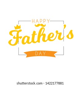 Happy Father’s Day greeting card. Vector illustration. - Vector