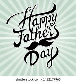 Happy Father’s Day greeting card. Vector illustration. - Vector