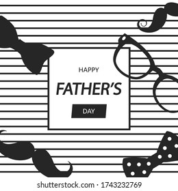 Happy Father’s Day Greeting card. Vector illustration.