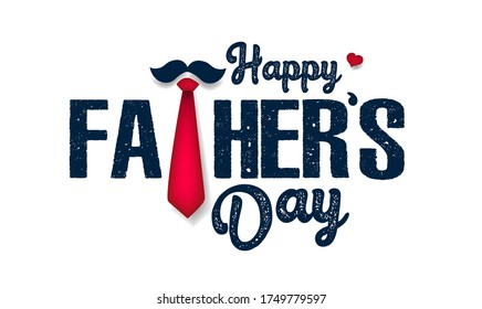 Happy Father’s Day greeting card. Vector illustration.