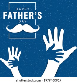 Happy Father’s Day greeting card. Vector illustration.