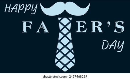 Happy Father’s Day greeting card. Vector illustration.