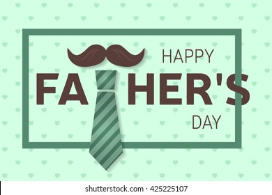 Happy Father’s Day greeting card. Vector illustration.